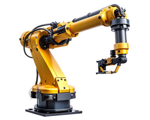 Orange Robotic Arm With Clamp
