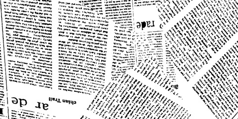 Obraz premium Rough vector background abstract grunge texture old vintage newspaper. Vector white and black newspaper paper grunge pattern old aged texture. 