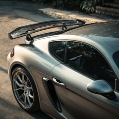 Fototapeta premium A sporty car featuring a stylish removable T-top, showcasing modern design.
