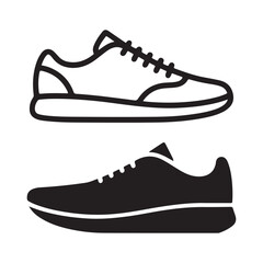 sport shoes vector