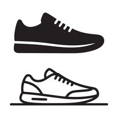 sport shoes vector illustration