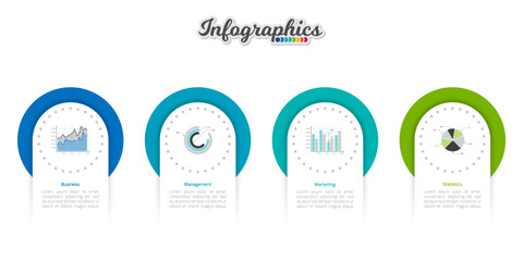 Infographic timeline template can be used for chart, diagram, web design, presentation, advertising, history