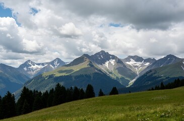 Fototapeta premium mountain landscape in the alps