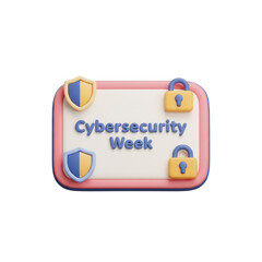 Conceptual Illustration For Celebrating Cybersecurity Week Emphasizing Data Privacy And Information Protection