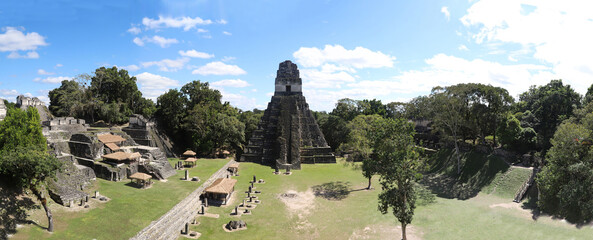 Mayan ruins of Tikal in Guatemala.Archaeological site of the pre-Columbian Maya culture