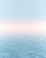 Fototapeta premium Minimal seascape with horizon line