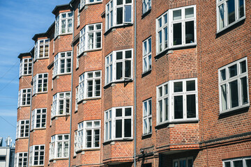 Aarhus Building Facade with Hexagonal Repeated Structure