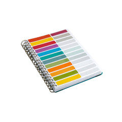 Colorful Spiral Notebook with Index Tabs - Perfect for Organization and Planning