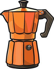 coffee maker isolated on white