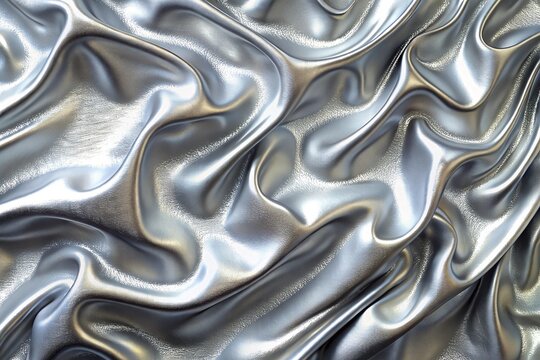 silver texture background with metalic  foil smooth finishing