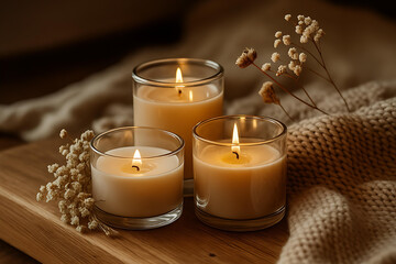 Elegant modern candles lighting homes with stylish festive Diwali décor