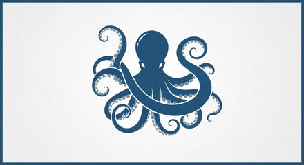 Download blue octopus vector illustration for free ocean animal graphic design and nautical themes projects