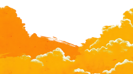 Abstract Orange and Yellow Cloud Formation