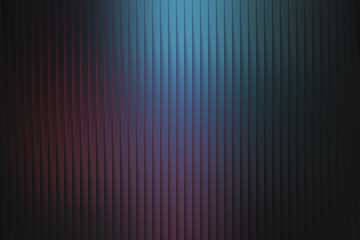 Abstract background with vertical ribbed texture and moody blue and pink lighting, creating a futuristic and atmospheric effect