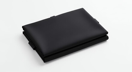 Sleek Black Minimalist Card Holder Wallet for Men and Women Business Style Accessory