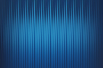 Abstract vertical ribbed texture background with a deep blue gradient, evoking a sense of calm, technology, and sophistication