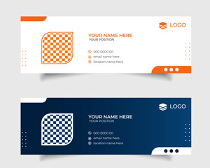 Modern and minimalist email signature Design. clean professional modernn stylish email signature design