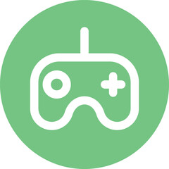 a simple round gamepad icon