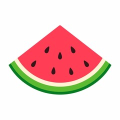 A juicy slice of watermelon refreshing summer fruit.