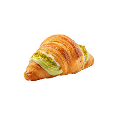 Delicious Pistachio Cream Croissant Pastry