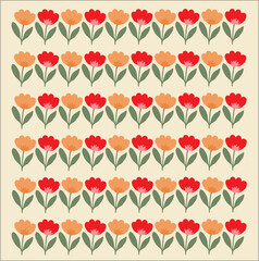 the pattern of flowers