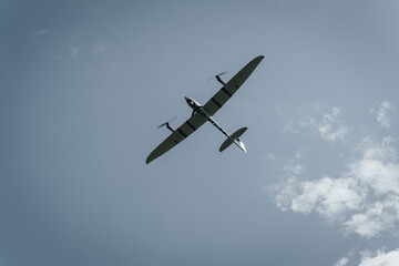 airplane in the sky, drones , war 