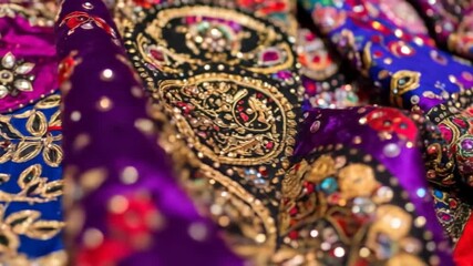 Colorful fabric display - Powered by Adobe