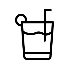 cocktail line icon