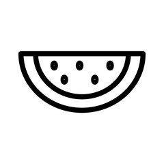 watermelon line icon