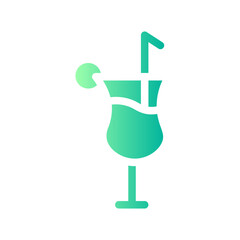 cocktail gradient icon