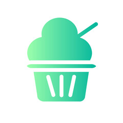 ice cream gradient icon