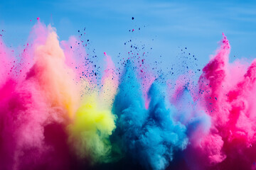 Paint explosion, generated AI