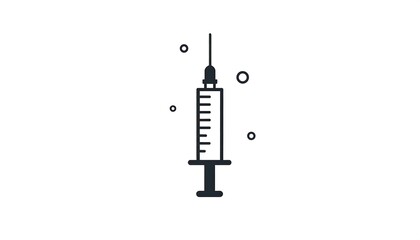 Simple syringe icon