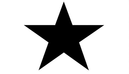 Obraz premium Simple black star