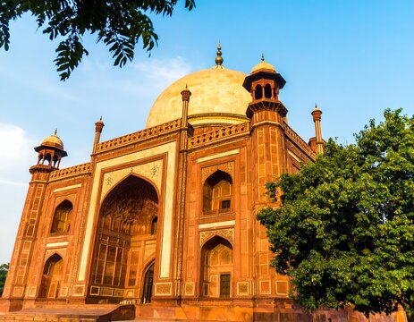 Monumental facade of historical structure