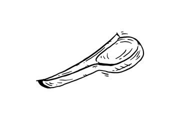 Lamb meat hand drawn vector sketch illustration