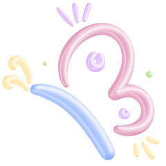 Abstract doodle Butterfly Illustration with Pastel Colors and Creative Design Elements on White Background