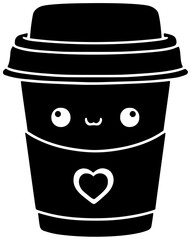 cup illustration drink silhouette coffee logo beverage icon cafe outline mug caffeine hot espresso cappuccino breakfast black food morning shape for vector graphic background