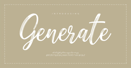 Generation Signature Typeface. Abstract Font Calligraphy Logotype Script elegant Font Type Font lettering handwritten. vector illustration 
