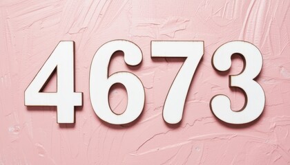 Stylish numeric wall art display modern interior graphic design artistic environment close-up view aesthetic concept