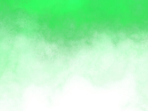 Green mist or steam floating above with a transparent background. Graphic objects for design, created with tablets,not Ai.