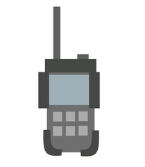 Vector illustration of a walkie talkie radio communication device