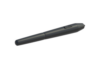 Modern stylus for drawing tablet isolated on white background. Pen for touchscreen. 3d render