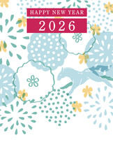 午年の年賀状テンプレート（2026年）