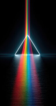Spectral triangle over a mirrored surface