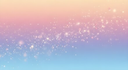 Fototapeta premium Aurora Gradient with Sparkling Light Particles and Soft Bokeh abstract background