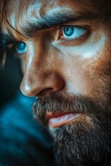 Obraz premium Solitude Emotion Young Man Portrait