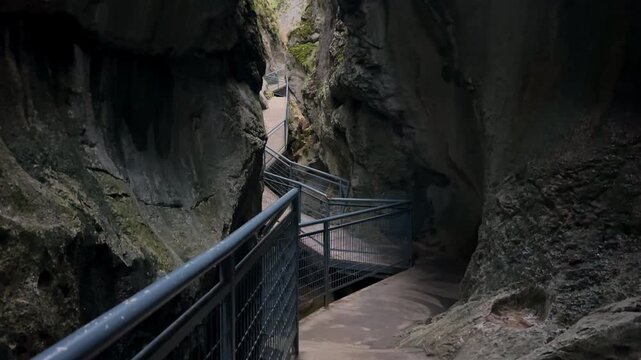 The Yecla Gorge in Santo Domingo de Silos, Burgos province, Spain. High quality 4k footage