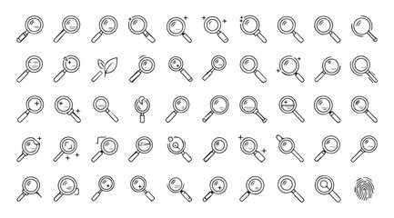 Fototapeta premium A collection of stylized bird silhouettes in various poses and expressions