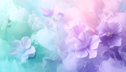 Obraz premium Powder Bloom Mist Abstract Pastel Background